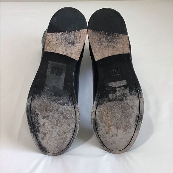 Frye Melissa Button 2 Black Leather Knee High Boots Riding Boots Size 7 - Picture 6 of 16